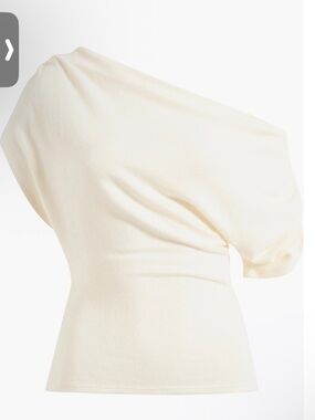 Reformation iris one- shoulder knit top